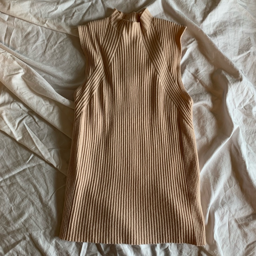 unique beige tank top